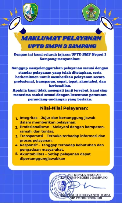 MAKLUMAT PELAYANAN