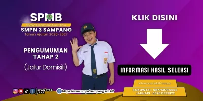 HASIL SPMB TAHAP 2 SMPN 3 SAMPANG